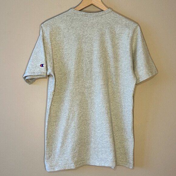 Men's M Gray Champion Logo Tee Casual Streetwear - Picture 4 of 7